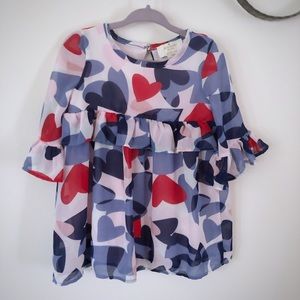 kate spade Kids Dress - Red, Blue, Pink Hearts- Valentine’s!
